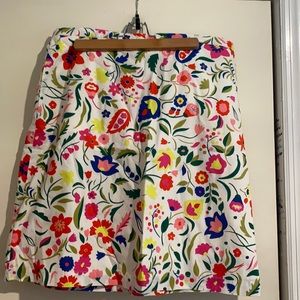 Boden Flowered cotton skirt size 16 UK/Size 12 US